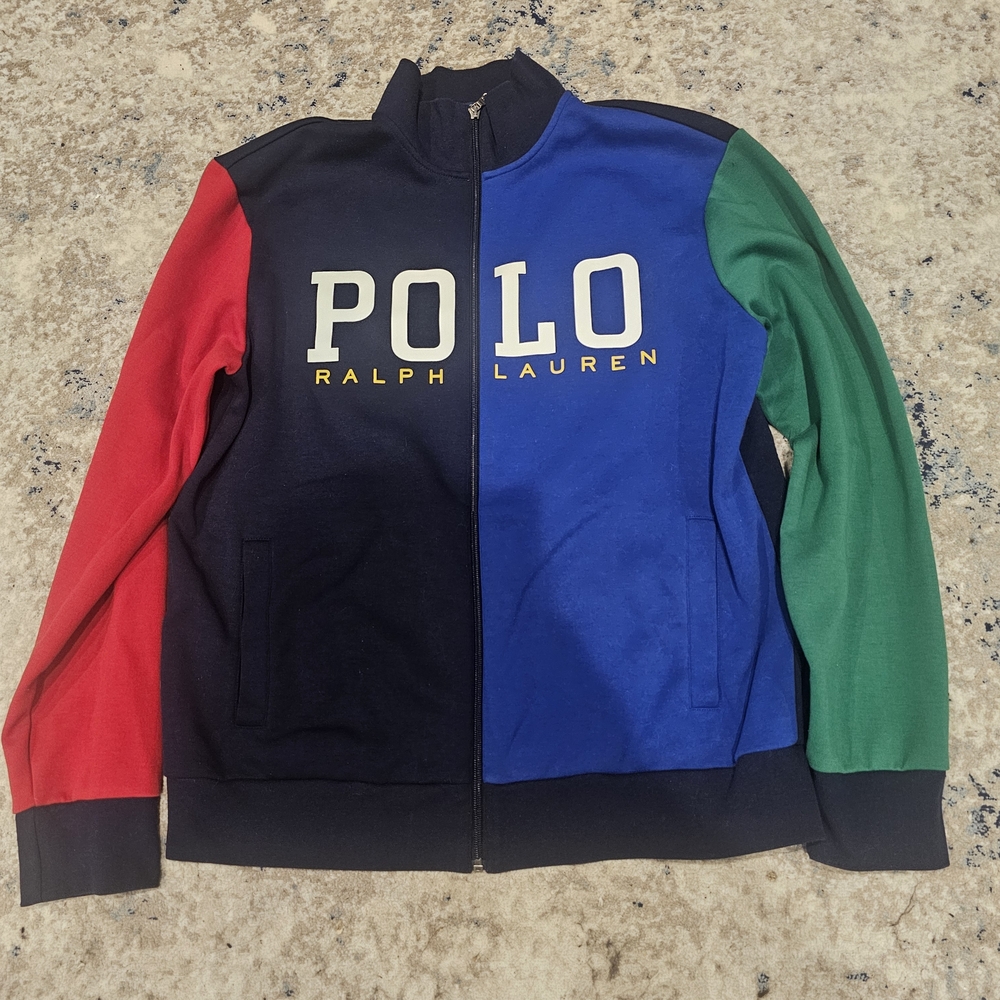 Polo by Ralph Lauren Men's Colorblock Jacket - Red, Blue, Green